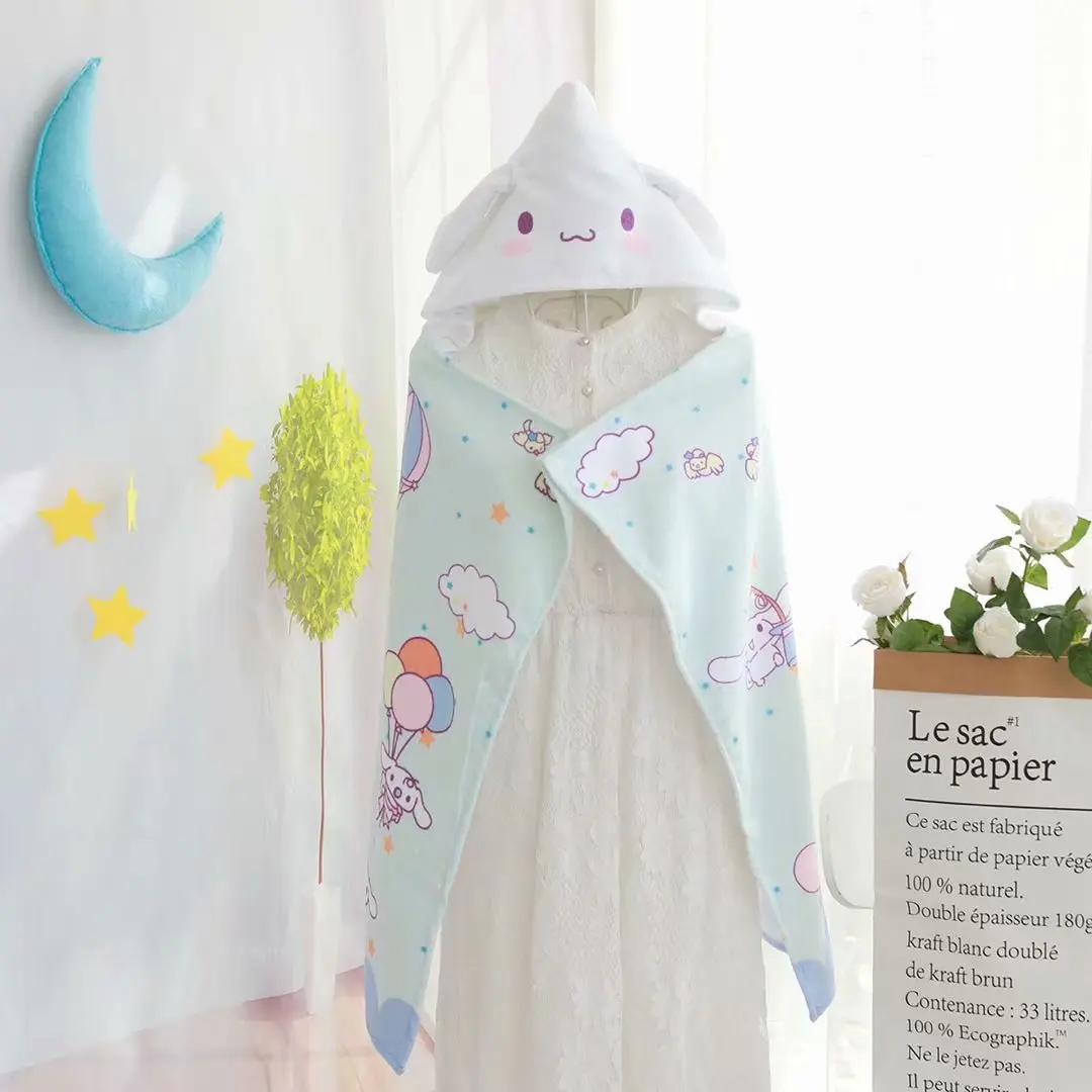 Kawaii Cartoon Soft Bath Towel Bathrobe Blanket