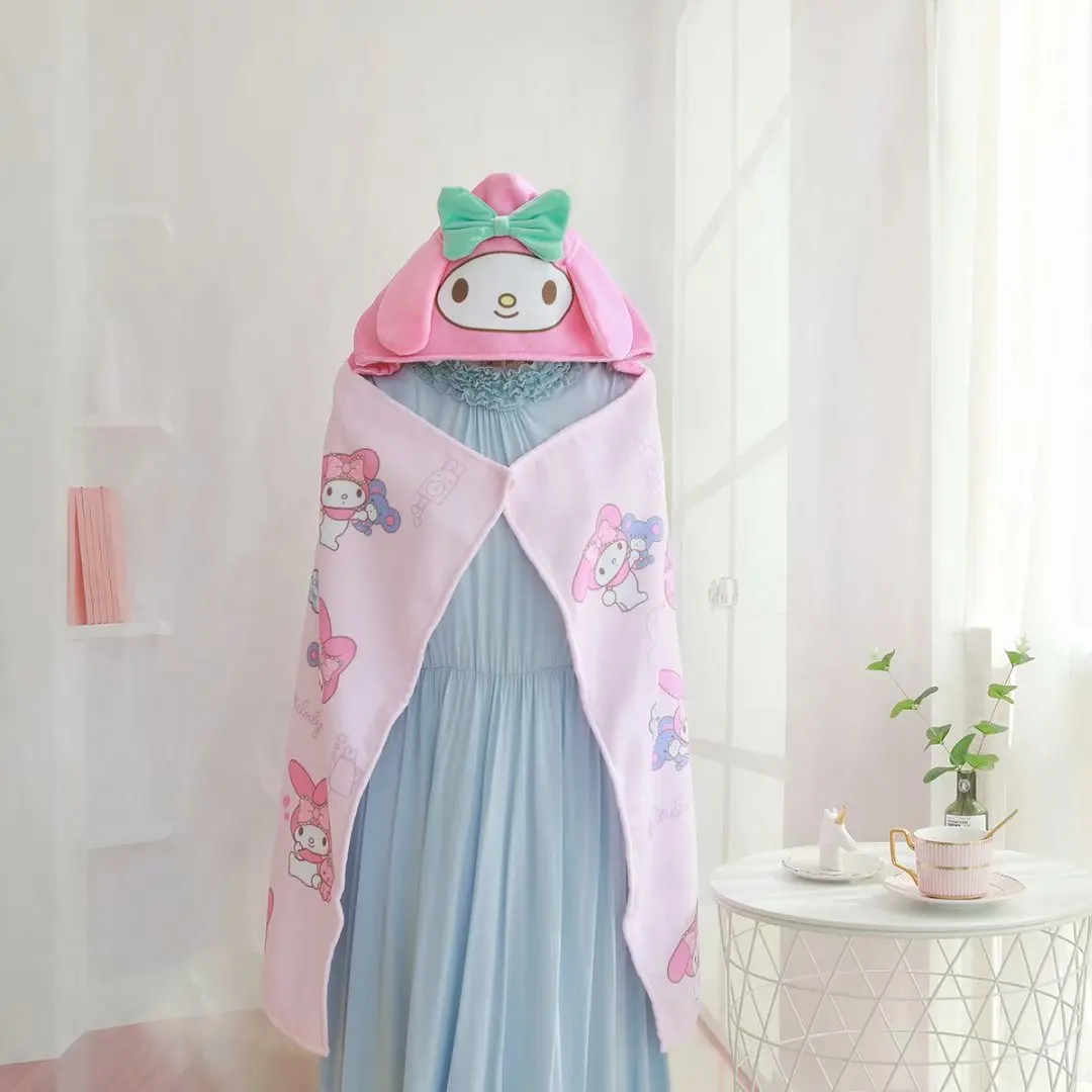 Kawaii Cartoon Soft Bath Towel Bathrobe Blanket