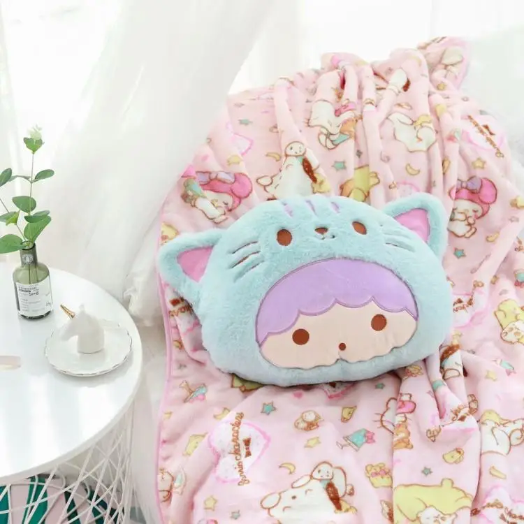 Cartoon Cinnamoroll With Little Twin Star Soft Plush Air Condition Kawaii Blanket Cartoon Cinnamoroll With Little Twin Star Soft Plush Air Condition Kawaii Blanket