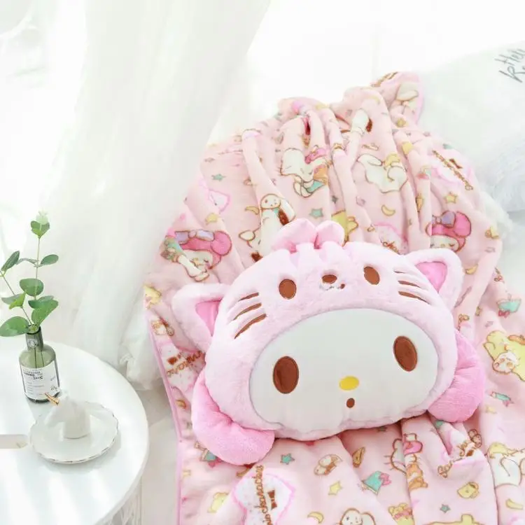 Cartoon Cinnamoroll With Little Twin Star Soft Plush Air Condition Kawaii Blanket Cartoon Cinnamoroll With Little Twin Star Soft Plush Air Condition Kawaii Blanket