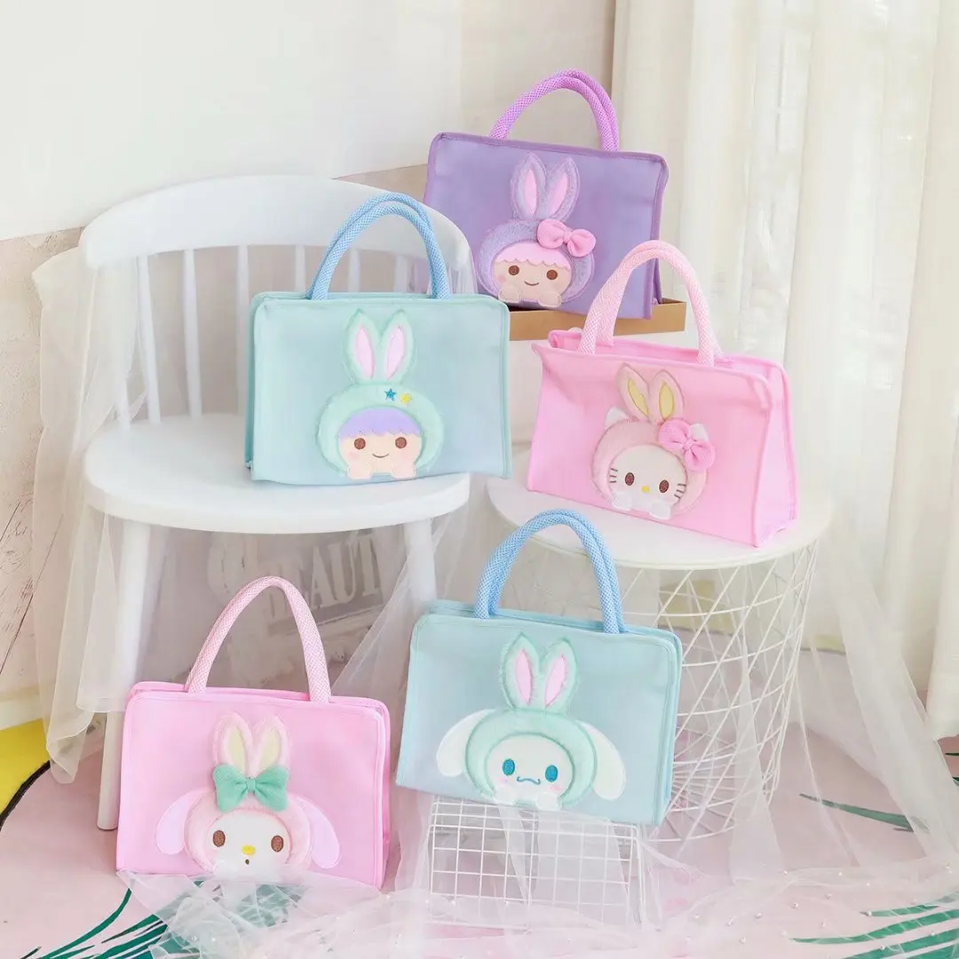 Kawaii Cartoon Gemini Melody Cinnamoroll Colorful Jelly Bag