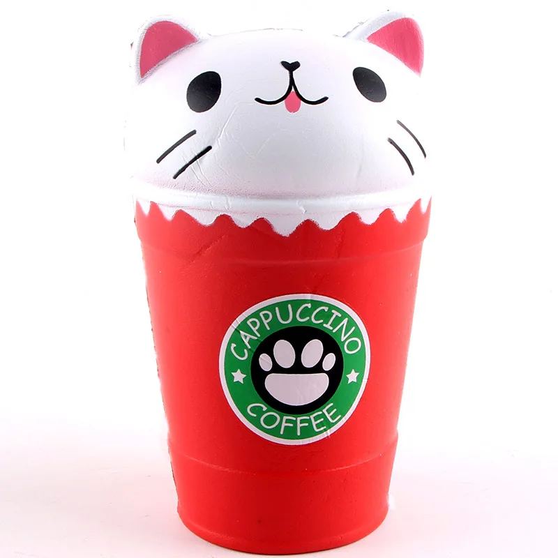 Cappuccino Coffee Cup Kawaii Cat Funny Toys