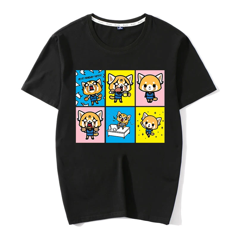 Kawaii Sweet Cartoon Anime Aggretsuko T-Shirt Kawaii Sweet Cartoon Anime Aggretsuko T-Shirt