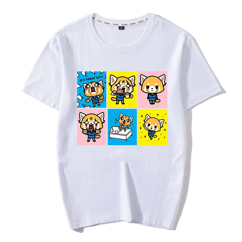 Kawaii Sweet Cartoon Anime Aggretsuko T-Shirt Kawaii Sweet Cartoon Anime Aggretsuko T-Shirt