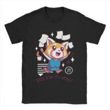 Kawaii Aggretsuko Aggressive Retsuko Cotton T-Shirts Kawaii Aggretsuko Aggressive Retsuko Cotton T-Shirts
