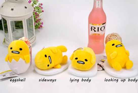 Cartoon Yellow Lazy Egg Kawaii Gudetama Plush Pendant Toys