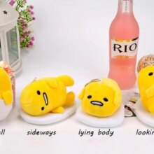 Cartoon Yellow Lazy Egg Kawaii Gudetama Plush Pendant Toys Cartoon Yellow Lazy Egg Kawaii Gudetama Plush Pendant Toys