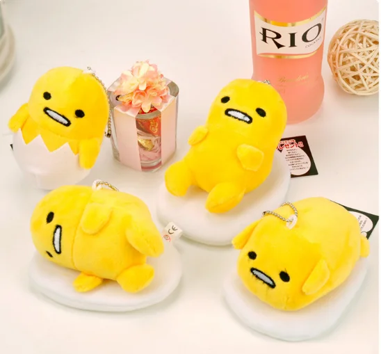 Cartoon Yellow Lazy Egg Kawaii Gudetama Plush Pendant Toys