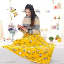 Kawaii Cartoon Gudetama Lazy Egg Soft Pillowcase Plush Toys Blanket Kawaii Cartoon Gudetama Lazy Egg Soft Pillowcase Plush Toys Blanket