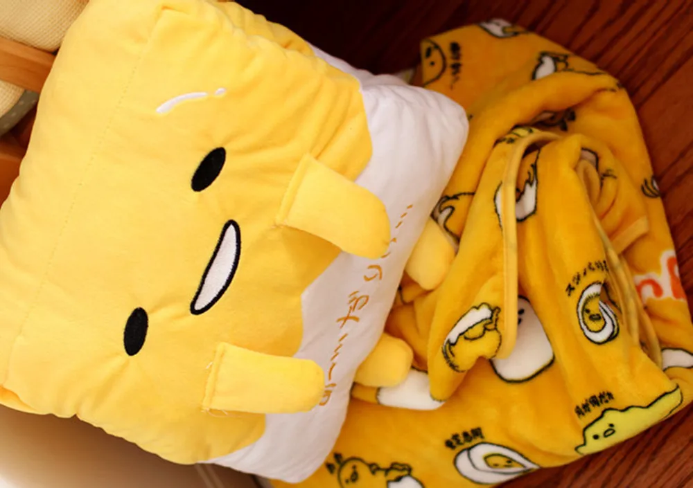 Kawaii Gudetama Lazy Egg Plush Hand Warm Stuffed Pillow