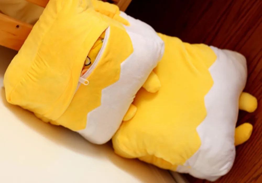 Kawaii Gudetama Lazy Egg Plush Hand Warm Stuffed Pillow