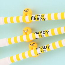 4 Pcs Kawaii 3D Lazy Egg Gudetama Gel Pen 4 Pcs Kawaii 3D Lazy Egg Gudetama Gel Pen
