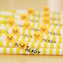 Kawaii Stripes 3D Lazy Egg Gudetama Gel Pen Kawaii Stripes 3D Lazy Egg Gudetama Gel Pen