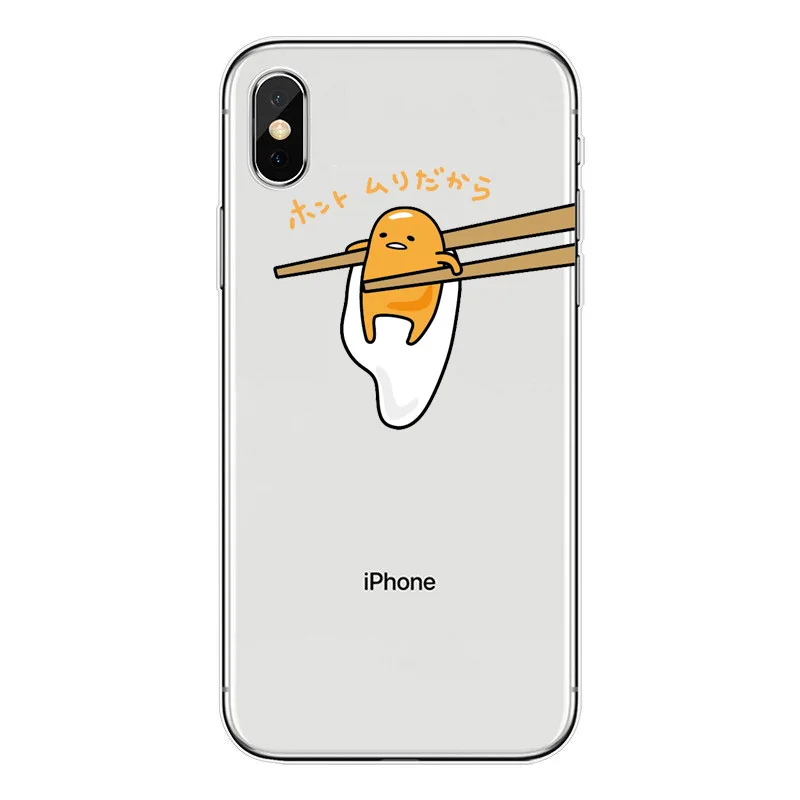 Kawaii Cartoon Gudetama Eggs Soft TPU Silicone Back Cover Phone Case