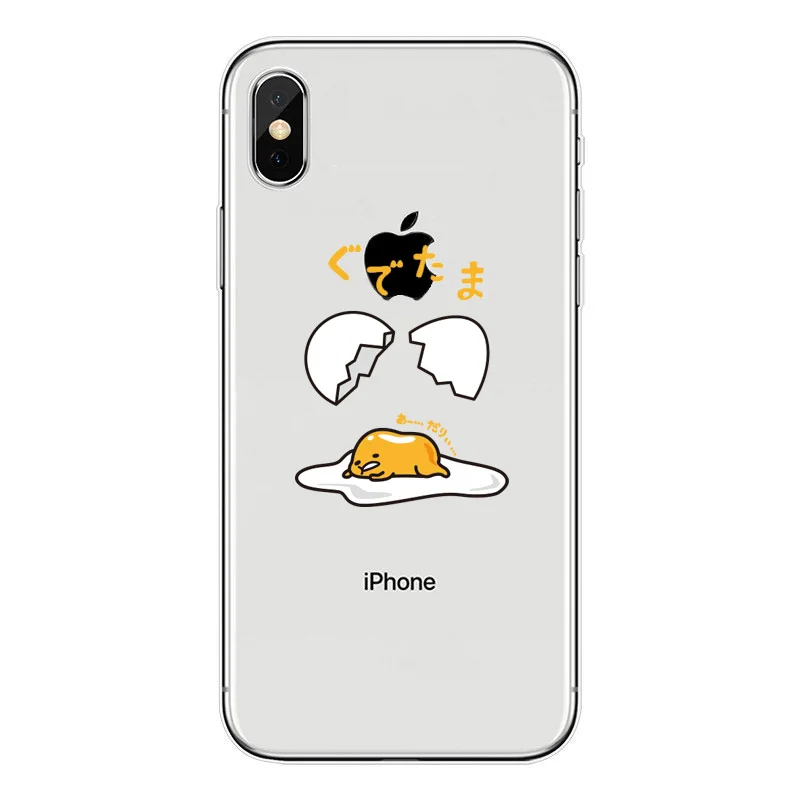 Kawaii Cartoon Gudetama Eggs Soft TPU Silicone Back Cover Phone Case