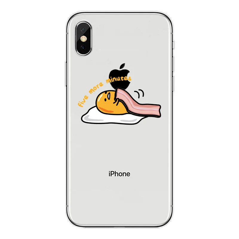 Kawaii Cartoon Gudetama Eggs Soft TPU Silicone Back Cover Phone Case