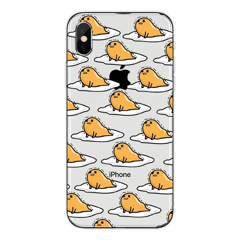 Kawaii Cartoon Gudetama Eggs Soft TPU Silicone Back Cover Phone Case