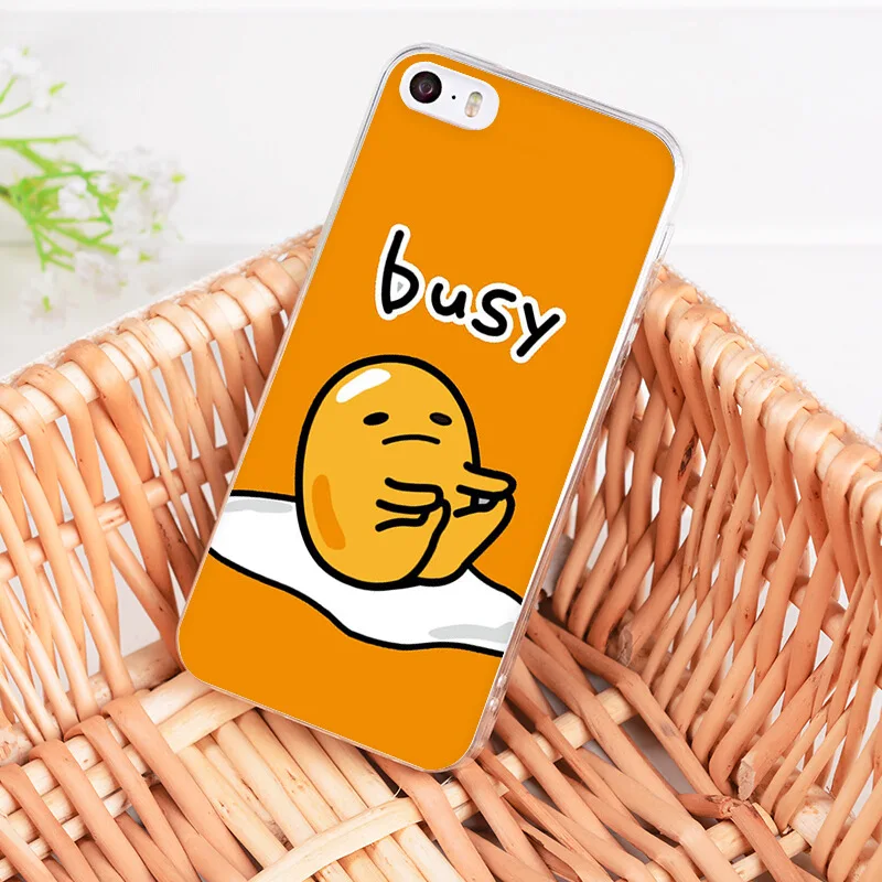 Kawaii Gudetama Lazy Egg Novelty Phone Case Cover For iphone