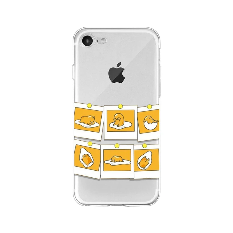 Kawaii Gudetama Cartoon Egg Soft Silicone Phone Case For iphone