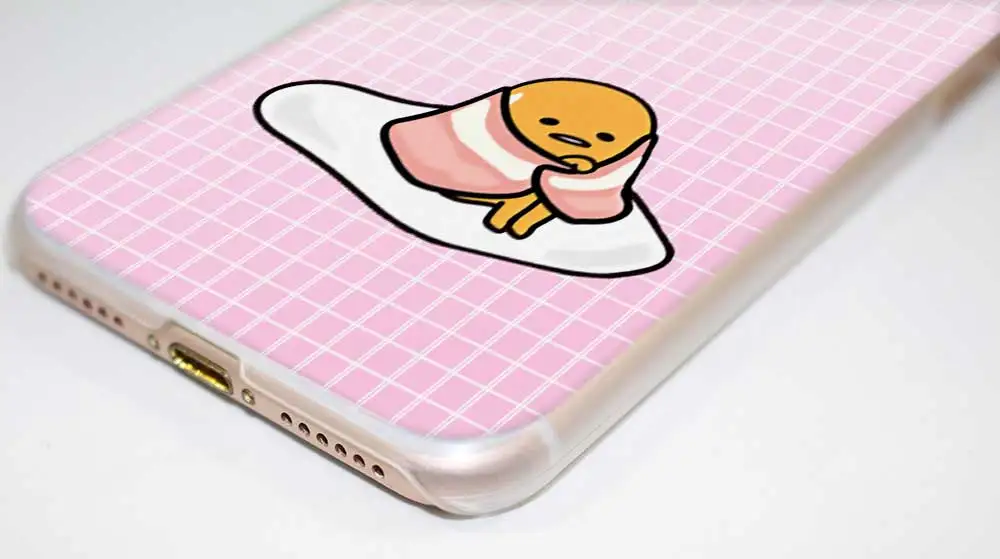 Kawaii Gudetama Transparent Case Cover