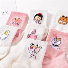 Kawaii Harajuku Socks Pink Panther Dog Gudatema Kawaii Harajuku Socks Pink Panther Dog Gudatema