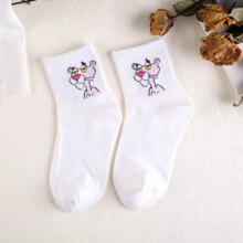 Kawaii Harajuku Socks Pink Panther Dog Gudatema Kawaii Harajuku Socks Pink Panther Dog Gudatema