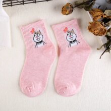 Kawaii Harajuku Socks Pink Panther Dog Gudatema Kawaii Harajuku Socks Pink Panther Dog Gudatema