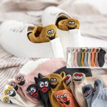 Kawaii Embroidered Expression Fashion Ankle Funny Socks Kawaii Embroidered Expression Fashion Ankle Funny Socks