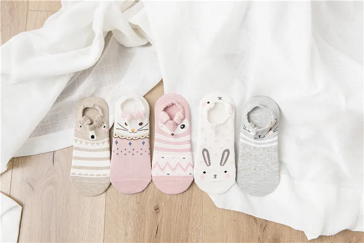 kawaii Cotton Animal Stereo Ankle Breathable Socks kawaii Cotton Animal Stereo Ankle Breathable Socks