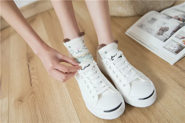 kawaii Cotton Animal Stereo Ankle Breathable Socks kawaii Cotton Animal Stereo Ankle Breathable Socks