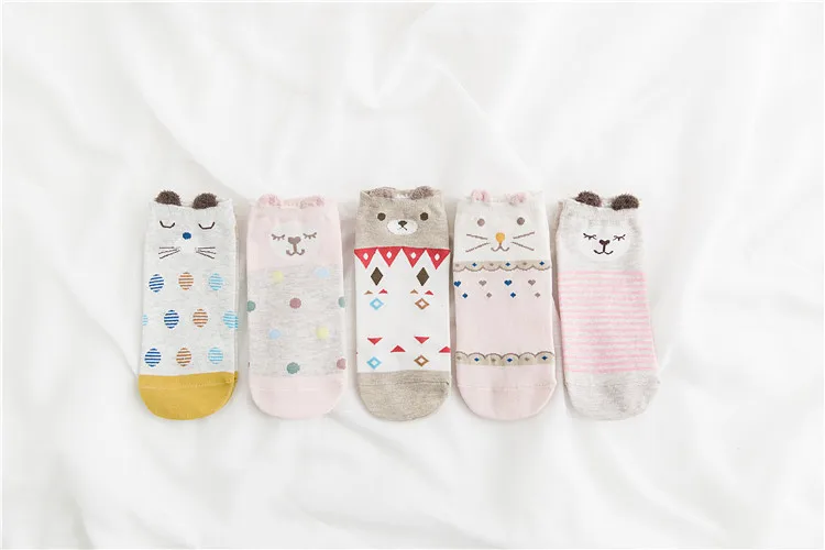 kawaii Cotton Animal Stereo Ankle Breathable Socks kawaii Cotton Animal Stereo Ankle Breathable Socks