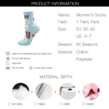 Kawaii Skull Alien Avocado Cotton Colorful Socks Kawaii Skull Alien Avocado Cotton Colorful Socks