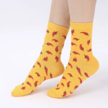 Kawaii Skull Alien Avocado Cotton Colorful Socks Kawaii Skull Alien Avocado Cotton Colorful Socks