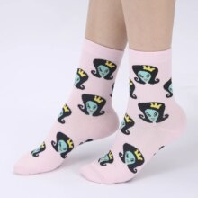 Kawaii Skull Alien Avocado Cotton Colorful Socks Kawaii Skull Alien Avocado Cotton Colorful Socks