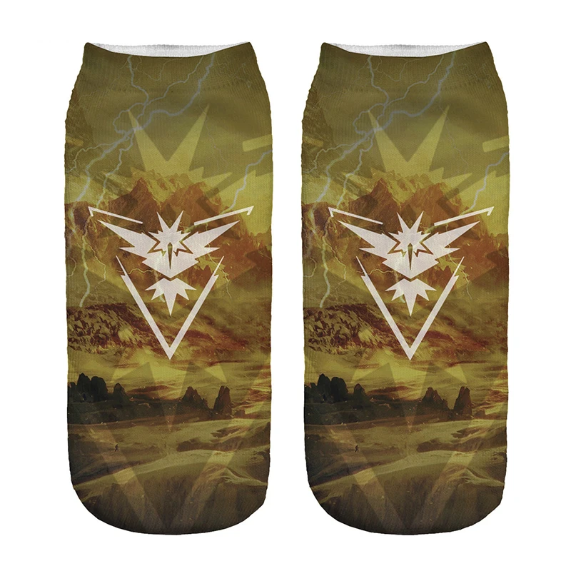 Kawaii Pokemon Cartoon Printed Cotton And Polyester Socks