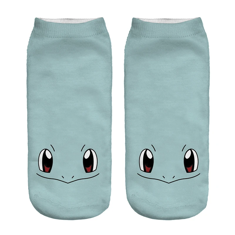 Kawaii Pokemon Cartoon Printed Cotton And Polyester Socks