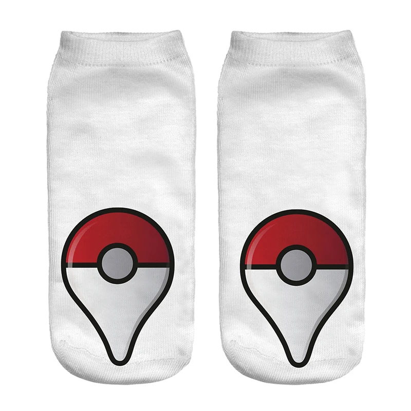Kawaii Pokemon Cartoon Printed Cotton And Polyester Socks