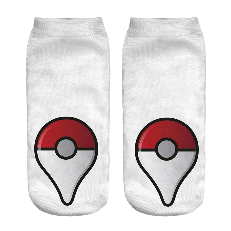 Kawaii Pokemon Cartoon Printed Cotton And Polyester Socks