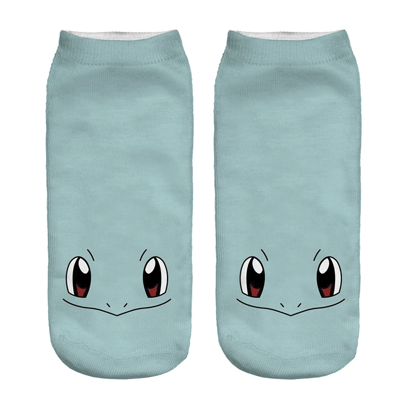 Kawaii Pokemon Cartoon Printed Cotton And Polyester Socks