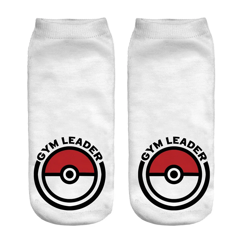 Kawaii Pokemon Cartoon Printed Cotton And Polyester Socks