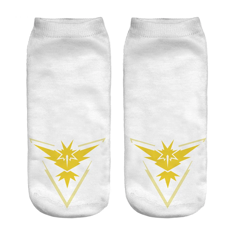 Kawaii Pokemon Cartoon Printed Cotton And Polyester Socks