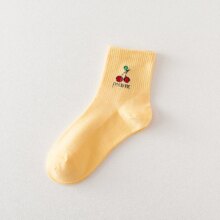 Kawaii Fruit Patterned Cotton Socks Kawaii Fruit Patterned Cotton Socks