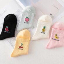 Kawaii Fruit Patterned Cotton Socks Kawaii Fruit Patterned Cotton Socks