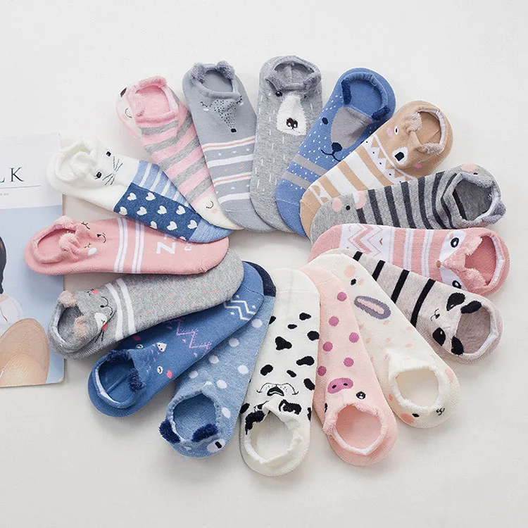 Animal Kawaii Casual Soft Short Socks