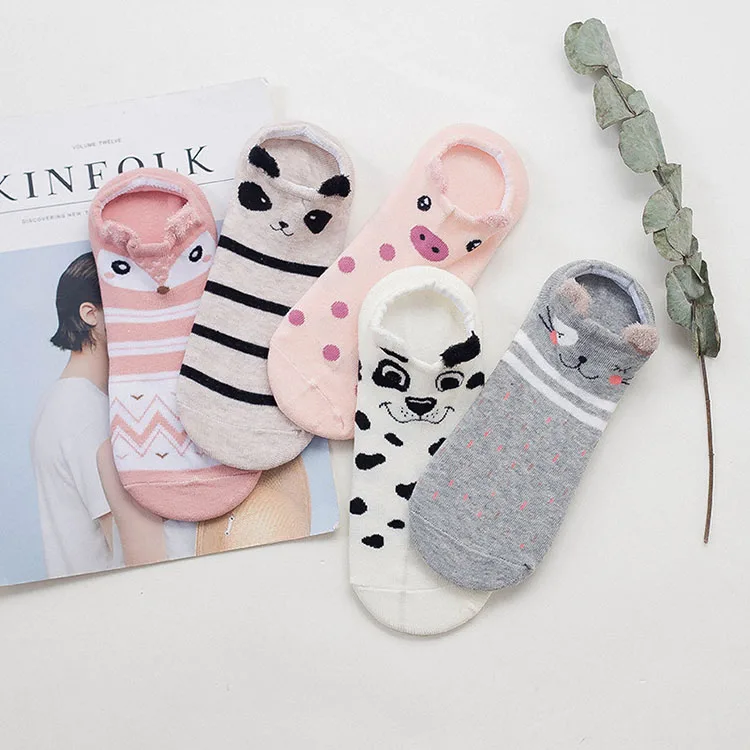 Animal Kawaii Casual Soft Short Socks