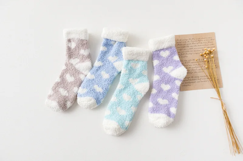 Candy Warm Lady Heart Kawaii Thick Casual Socks Candy Warm Lady Heart Kawaii Thick Casual Socks