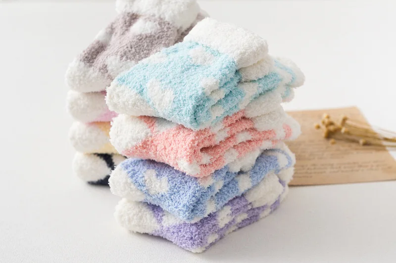 Candy Warm Lady Heart Kawaii Thick Casual Socks Candy Warm Lady Heart Kawaii Thick Casual Socks