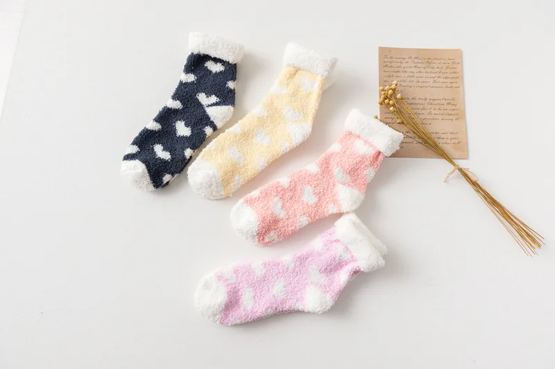 Candy Warm Lady Heart Kawaii Thick Casual Socks Candy Warm Lady Heart Kawaii Thick Casual Socks
