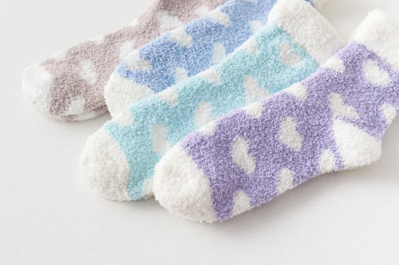 Candy Warm Lady Heart Kawaii Thick Casual Socks Candy Warm Lady Heart Kawaii Thick Casual Socks