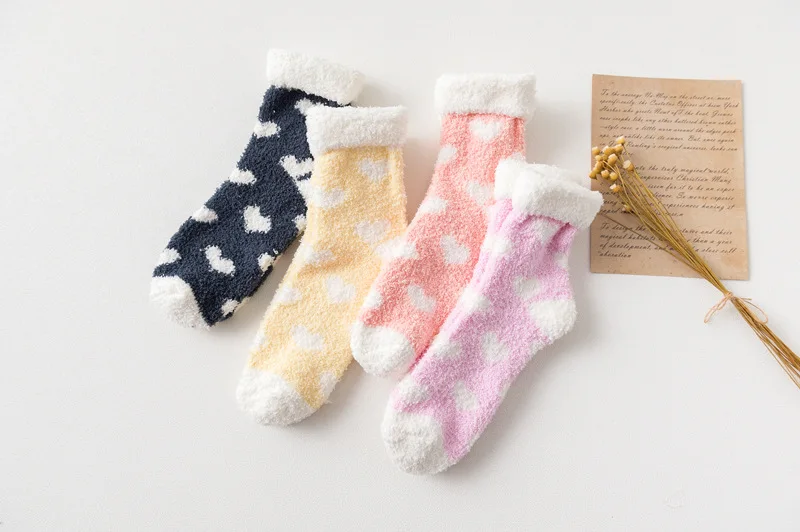 Candy Warm Lady Heart Kawaii Thick Casual Socks Candy Warm Lady Heart Kawaii Thick Casual Socks